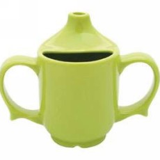 Two Handled Feeder Cup - Green Yellow or White
