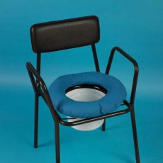 Commode Cushion Circular With Cotton Cover & Flap